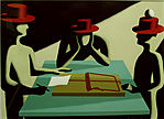 Mark Kostabi, Art of the Deal (Unique Trail Proof)
