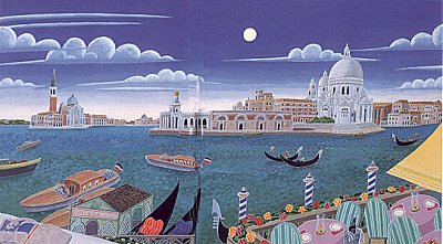 Thomas McKnight, Venetian Lagoon, Serigraph on Paper, Limited Edition