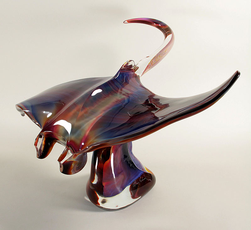 murano glass manta ray